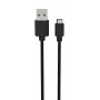 USB kábel Ansmann 1700-0129 1m USB A na Micro-USB B čierny