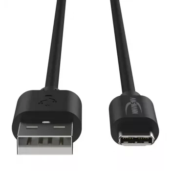 USB kábel Ansmann 1700-0130 1 m USB-A USB-C čierny