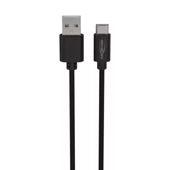 USB kábel Ansmann 1700-0130 1 m USB-A USB-C čierny