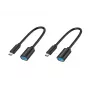 Conceptronic ABBY11B USB-C na USB-A OTG adaptér, balenie 2 ks, 20 cm
