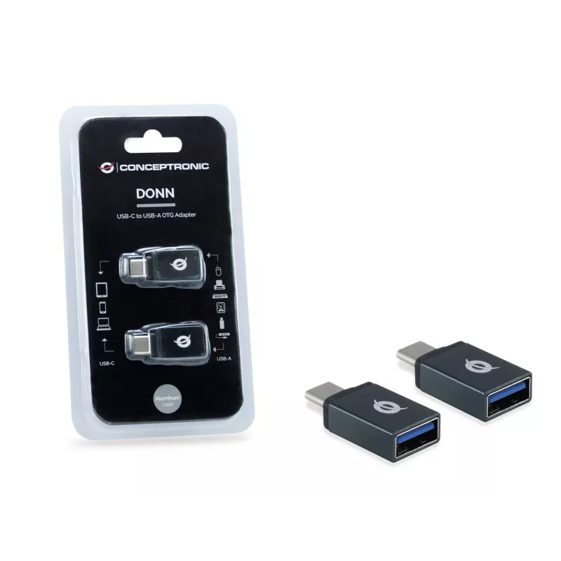 USB-C na USB-A OTG adaptér balenie 2 ks Conceptronic DONN03G