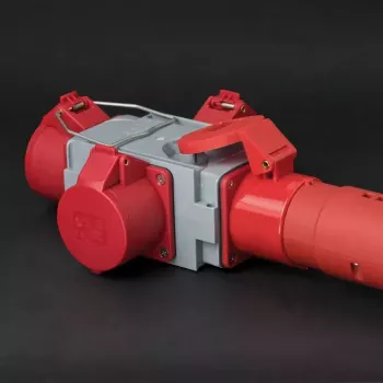 Adaptér sieťovej zástrčky Brennenstuhl 1081640 400V 16A sivý červený