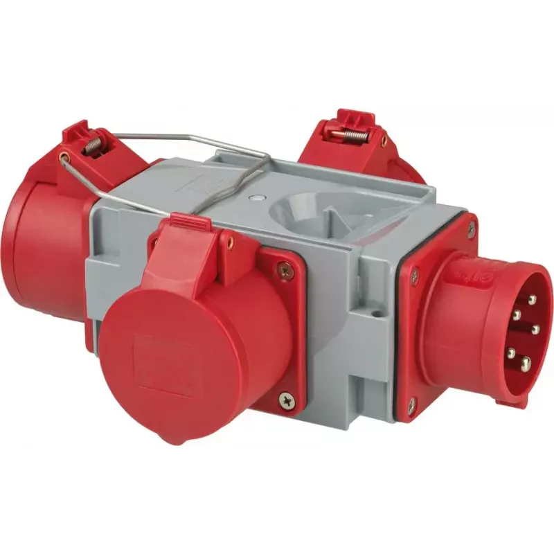 Adaptér sieťovej zástrčky Brennenstuhl 1081640 400V 16A sivý červený