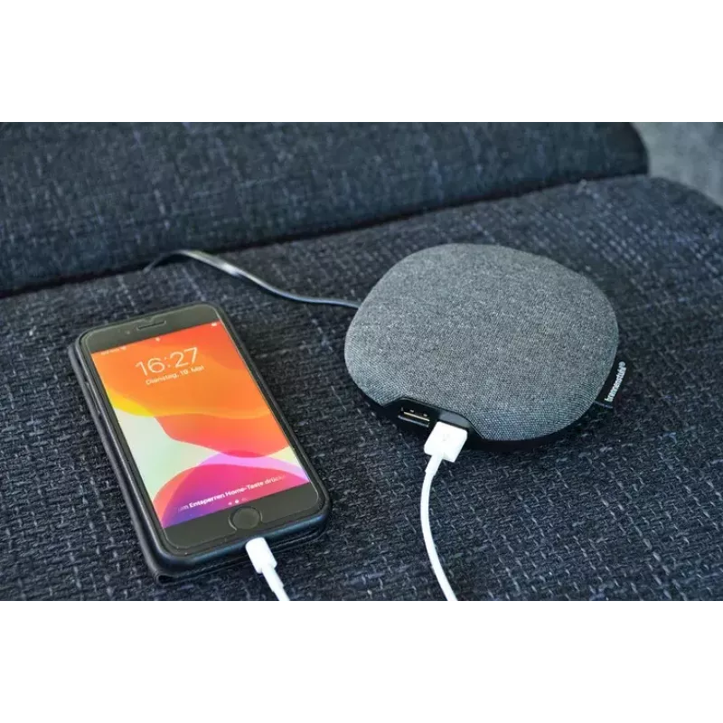 Brennenstuhl estilo nabíjacia stanica s textilným povrchom, 3 m, 1 zásuvka + 2 USB, antracitová/čierna