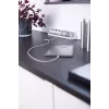 Predlžovací kábel Brennenstuhl 1153590620 2m 6 AC výstupov interiér strieborný biely