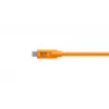 USB kábel Tether Tools CUC2415-ORG 4,6m USB 2.0 USB C Mini-USB B oranžový