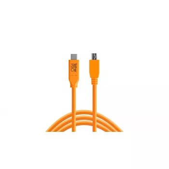 USB kábel Tether Tools CUC2515-ORG 4,6 m USB-C Micro-USB B oranžová