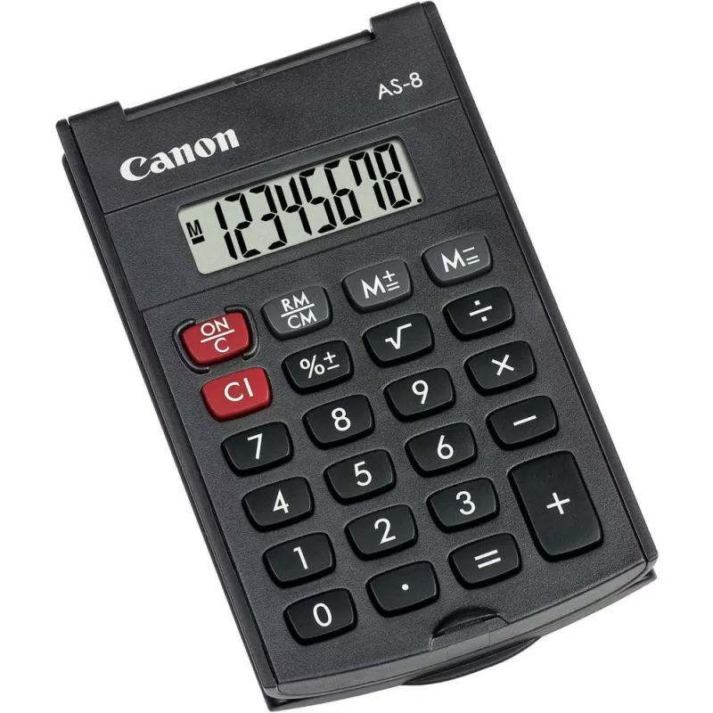 Canon AS-8 kalkulačka vrecková s displejom sivá