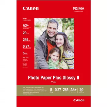 Canon PP-201 Glossy II Photo Paper Plus A3 Plus – 20 listov, 260 g/m², A3