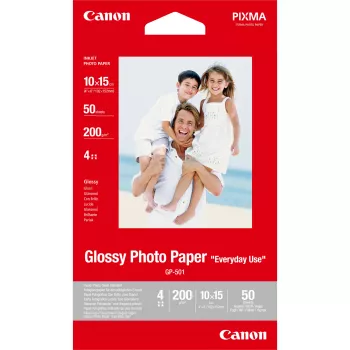 Canon GP-501 Glossy Photo Paper 4x6 palcov - 50 listov, lesklý, 200 g/m², atramentová, 50 listov, 102 mm, 152 mm