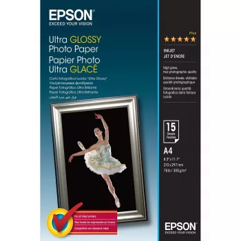Epson Ultra Glossy Photo Paper - A4 - 15 listov