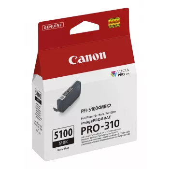 Canon PFI-5100 MBK atramentová kazeta 1 ks originálna matná čierna