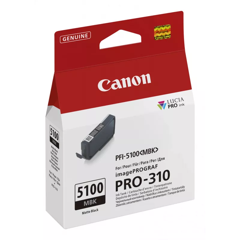 Canon PFI-5100 MBK atramentová kazeta 1 ks originálna matná čierna