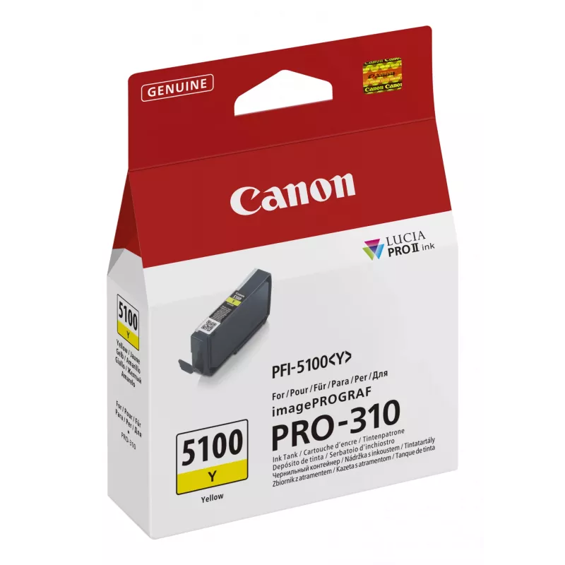 Canon PFI-5100 Y atramentová kazeta 1 ks originálna žltá