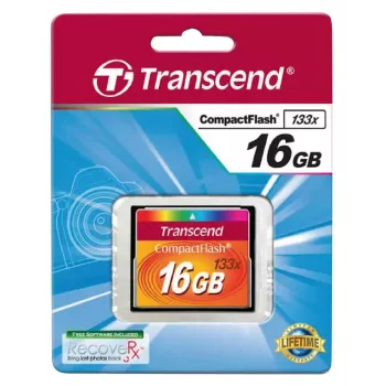 CompactFlash karta Transcend TS16GCF133 16 GB, 50 MB/s čítanie, 20 MB/s zápis