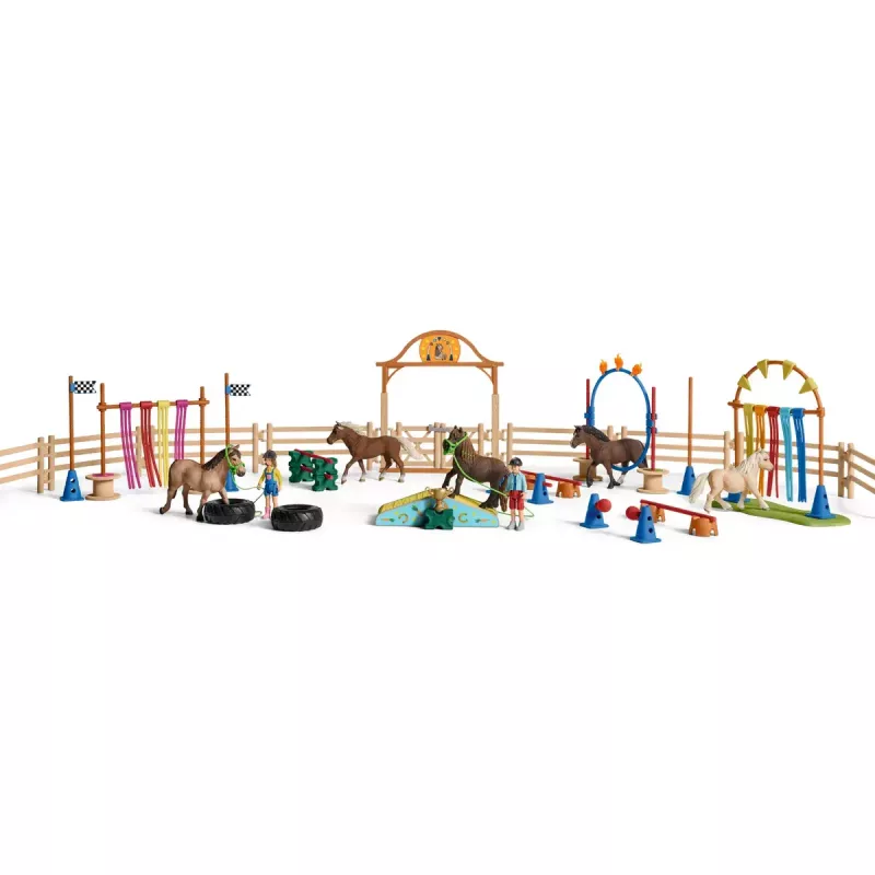 Pony agility tréning Schleich 42481 viacfarebné plast 3-8 rokov