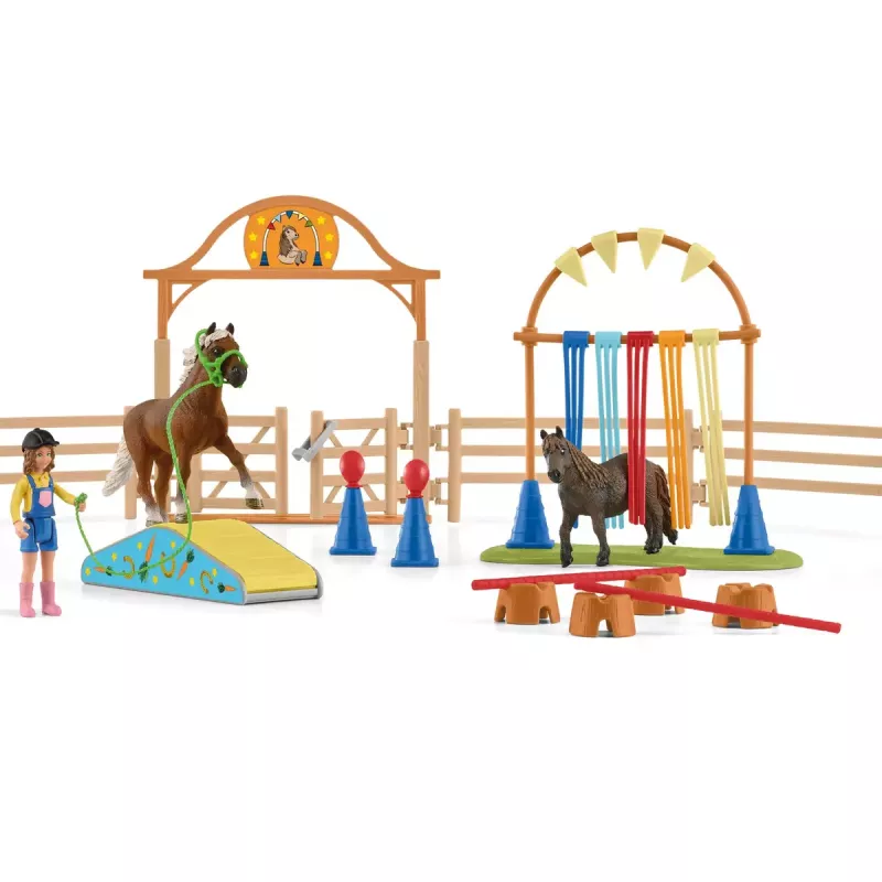 Pony agility tréning Schleich 42481 viacfarebné plast 3-8 rokov