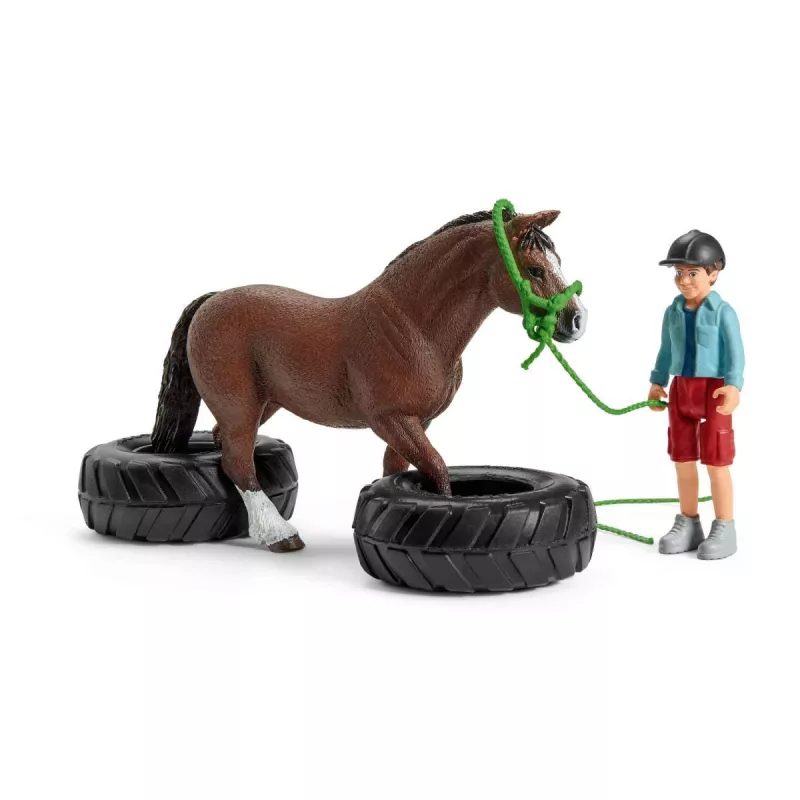 Pony agility preteky Schleich FARM WORLD 42482