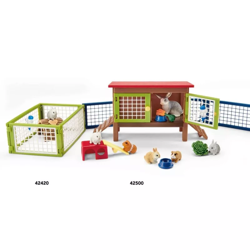 Králičia a morčacia klietka Schleich FARM WORLD 42500