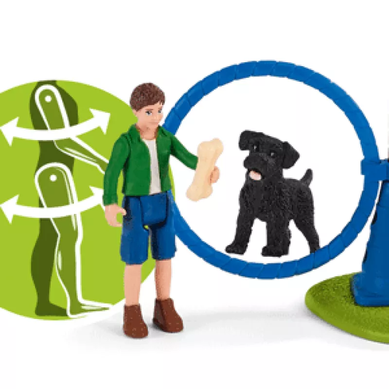 schleich Farm Life Agility tréning pre šteniatka, Farm World, 3 roky, viacfarebné