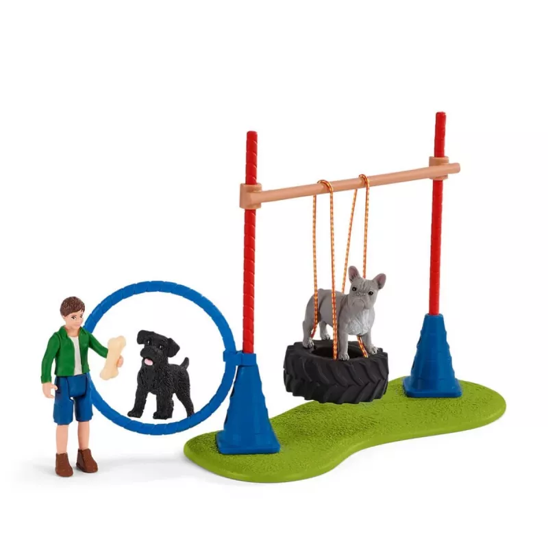 schleich Farm Life Agility tréning pre šteniatka, Farm World, 3 roky, viacfarebné