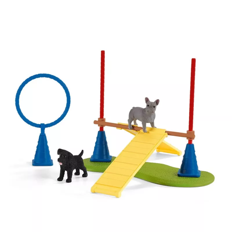 schleich Farm Life Agility tréning pre šteniatka, Farm World, 3 roky, viacfarebné