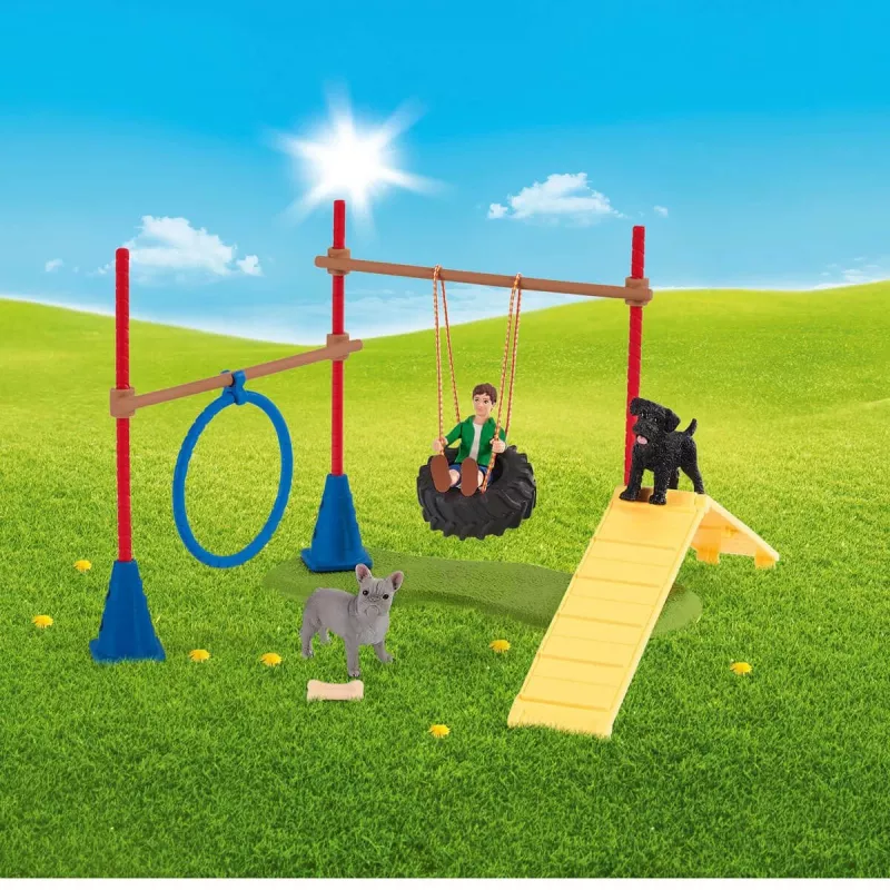 schleich Farm Life Agility tréning pre šteniatka, Farm World, 3 roky, viacfarebné