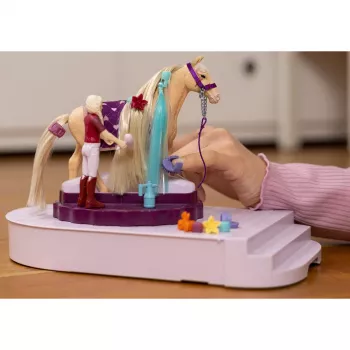 schleich HORSE CLUB Sofias Beauties Konská ošetrovacia stanica, štetiny, kone, 3 roky, viacfarebné