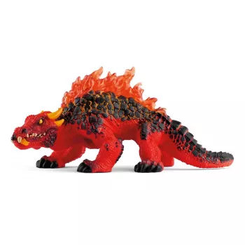 schleich ELDRADOR CREATURES Magmová jašterica, 7 rokov, Lávový svet, monštrá a draky, čierna, červená, plast