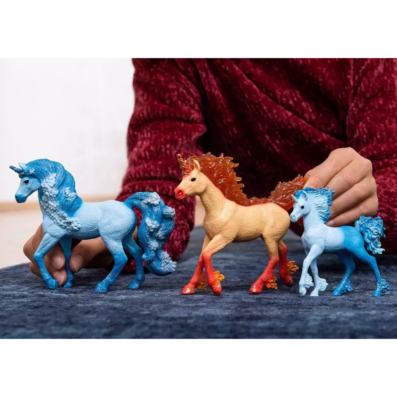 Hračka Schleich BAYALA Elementa ohnivý jednorožec žrebec oranžová 70756S