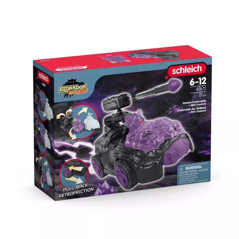 Schleich Shadow CrashMobile s mini tvorečkom čierna fialová 42672