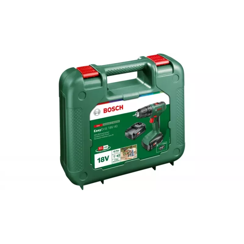 Bosch EasyDrill 18V-40 1630 ot/min bez kľúča 1,3 kg čierna, zelená