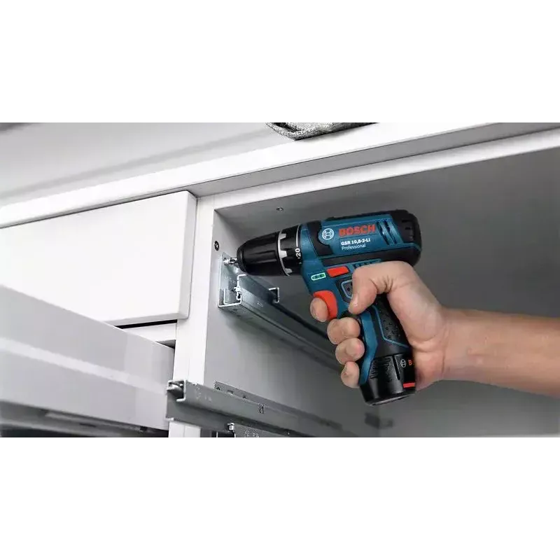 Vŕtačka s pištoľovou rukoväťou Bosch GSB 12V-15, 1300 ot/min, batéria 2 Ah