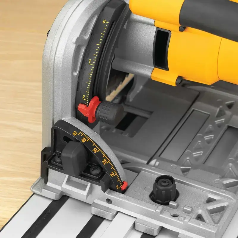 DeWALT DWS520KTR-QS ponorná kotúčová píla, set, 1300 W, 165 mm, s vodiacou lištou, T STAK-Box VI, žltá/čierna
