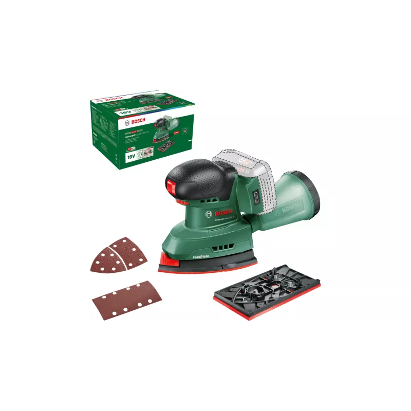 Bosch UniversalSander 18V-10 excentrická brúska 22000 OPM čierna, zelená
