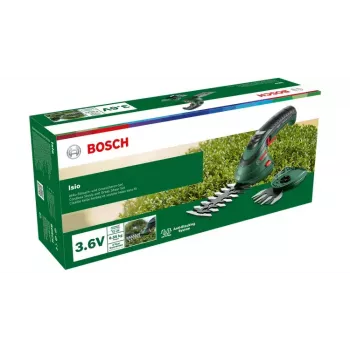 Bosch Isio akumulátorové nožnice na trávu 8 cm 3,6 V lithium-ión (Li-Ion) čierna, zelená