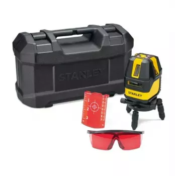 Laserový nivelačný prístroj STANLEY Multi-Line STHT77514-1 — červený laser, 4 vertikálne a 1 horizontálna línia