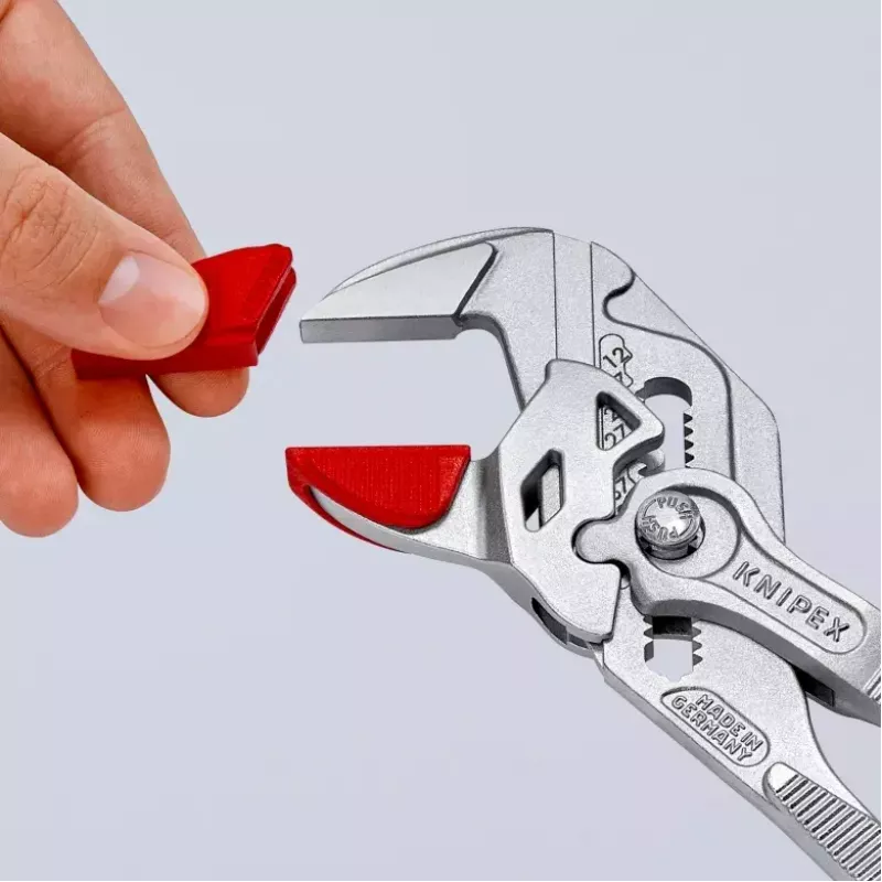 Náhradný diel pre rúrkové kliešte Knipex 86 09 250 V01 červený plast 6 ks