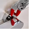 Náhradný diel pre rúrkové kliešte Knipex 86 09 250 V01 červený plast 6 ks