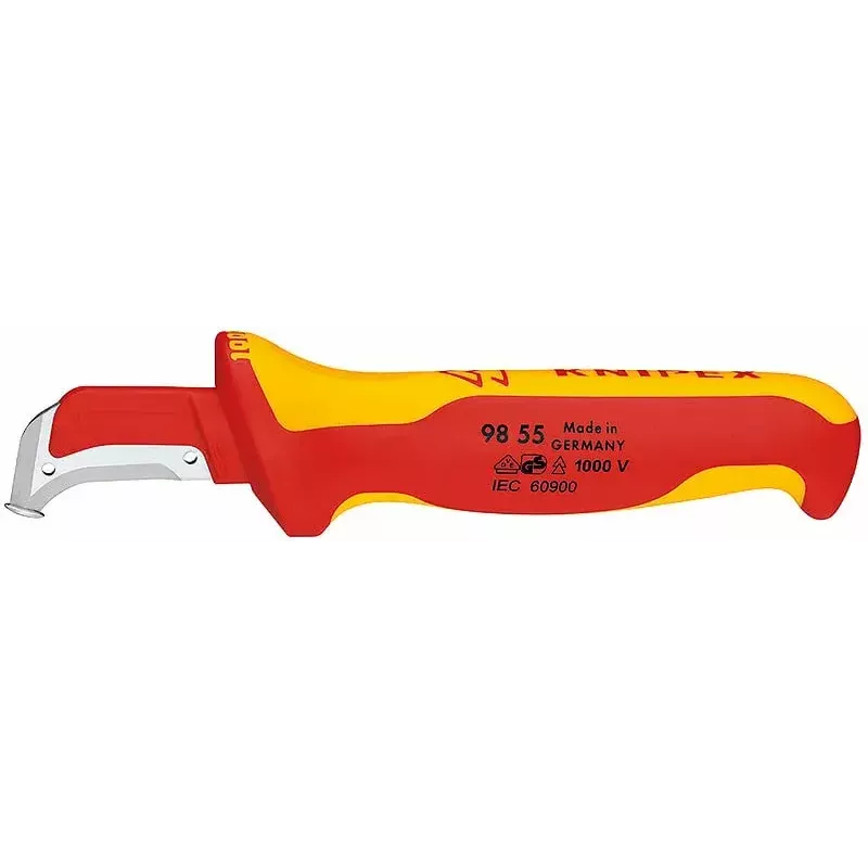 Pevný nôž Knipex 009855 kovová červený žltý