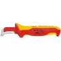 Pevný nôž Knipex 009855 kovová červená žltá