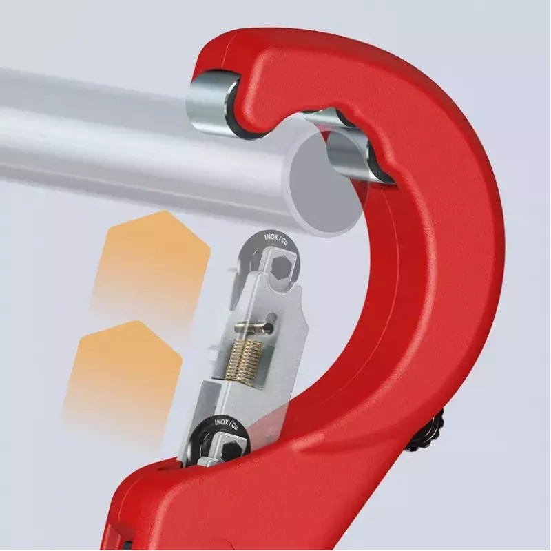 Rezačka rúr Knipex 90 31 03 BK vhodná na mosadz, meď, oceľ