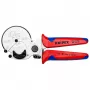 Nožnice na rúry Knipex 90 25 25 hliník čierna modrá červená 210 mm