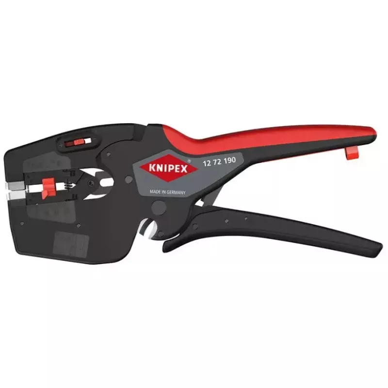Knipex 12 72 190 kliešte oceľ plastová rukoväť čierna červená 190 mm