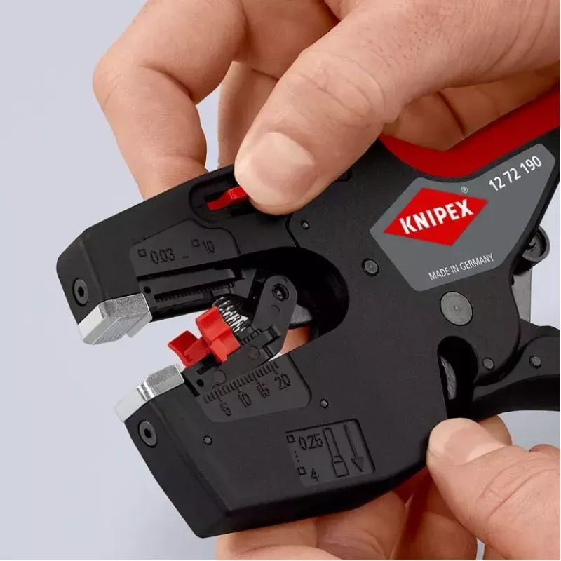Knipex 12 72 190 kliešte oceľ plastová rukoväť čierna červená 190 mm