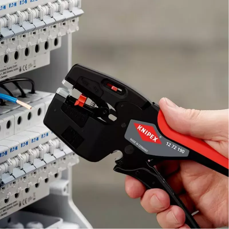 Knipex 12 72 190 kliešte oceľ plastová rukoväť čierna červená 190 mm