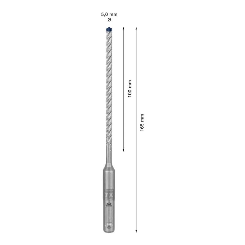 Vrták Bosch SDS plus-7X 5 mm 165 mm