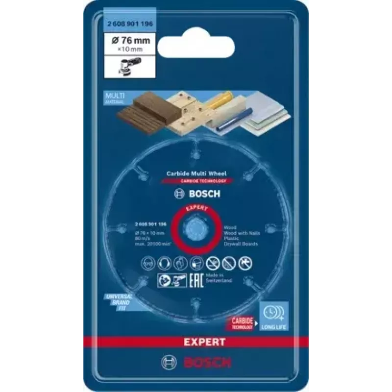 Bosch 2 608 901 196 rotačný nástroj brúsne / brúsne príslušenstvo plast, drevo rezací kotúč