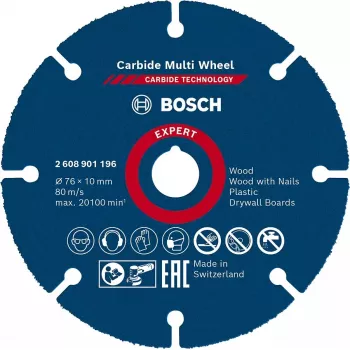 Bosch 2 608 901 196 rotačný nástroj brúsne / brúsne príslušenstvo plast, drevo rezací kotúč