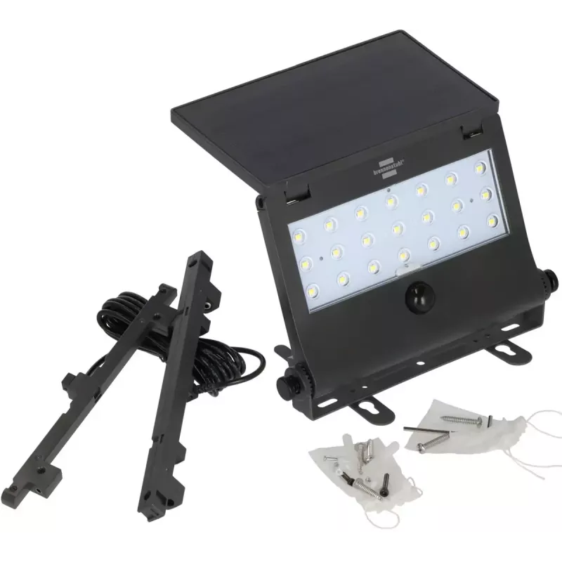 Brennenstuhl SOL 1000 Pad 1173740003 solárny nástenný LED reflektor, 2,1 W, čierny